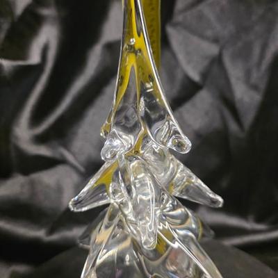Vintage 1976 Sigma Taste Setter Full Lead Crystal Christmas Tree | 8 Inch Hand-Cut Faceted Branches | Flawless Condition | Japanese 24%...