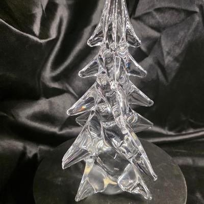 Vintage 1976 Sigma Taste Setter Full Lead Crystal Christmas Tree | 8 Inch Hand-Cut Faceted Branches | Flawless Condition | Japanese 24%...