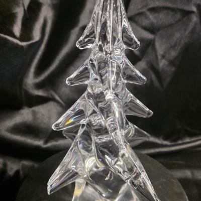 Vintage 1976 Sigma Taste Setter Full Lead Crystal Christmas Tree | 8 Inch Hand-Cut Faceted Branches | Flawless Condition | Japanese 24%...