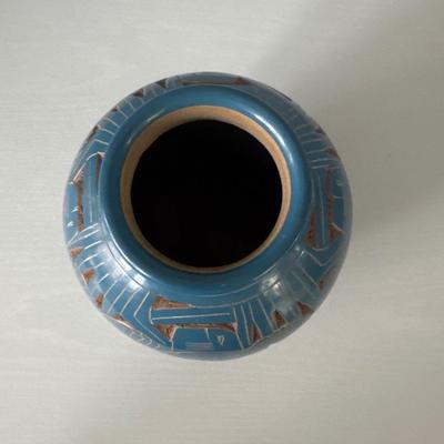 Pottery Sea Turtle Vase