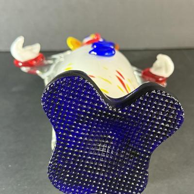 3 - Murano Style Glass Clowns
