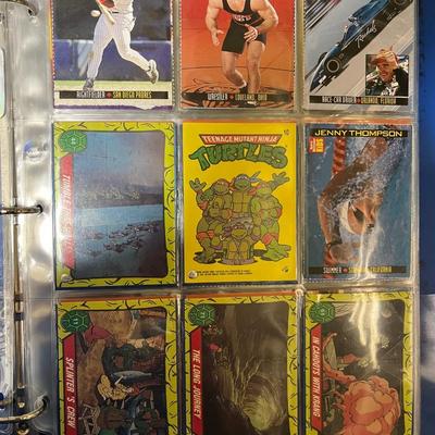Sale Photo Thumbnail #209: Vintage trading cards from marvel, primal rage, Jurassic park, Godzilla, space jam, ninja turtles, and the crow