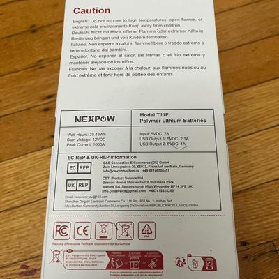 Sale Photo Thumbnail #208: Portable and rechargeable jump starter for automotive.  Also will act as a portable power bank.

*shipping available at buyers expense