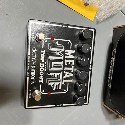 Sale Photo Thumbnail #149: Metal muff distortion pedal from electro harmonix.  Open box item but never used.

*shipping available at buyers expense