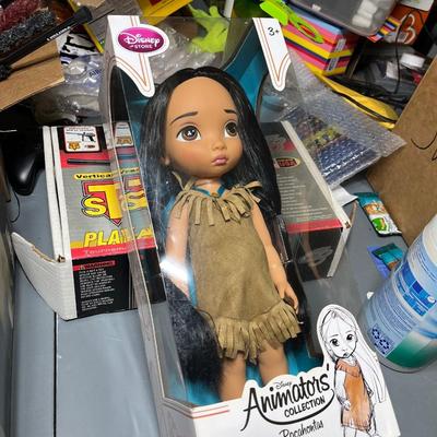 Sale Photo Thumbnail #195: Nib Pocahontas doll from the Disney animators collection.  Box is in great condition and has never been opened.