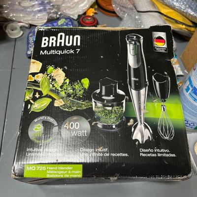 Sale Photo Thumbnail #234: Quick changing mixing tool by Braun.  Comes with all attachments as shown.