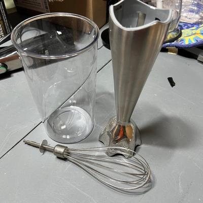 Sale Photo Thumbnail #238: Quick changing mixing tool by Braun.  Comes with all attachments as shown.