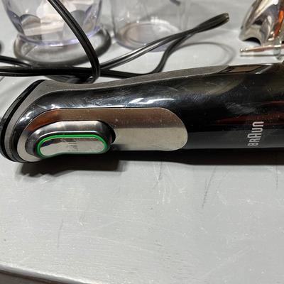 Sale Photo Thumbnail #236: Quick changing mixing tool by Braun.  Comes with all attachments as shown.