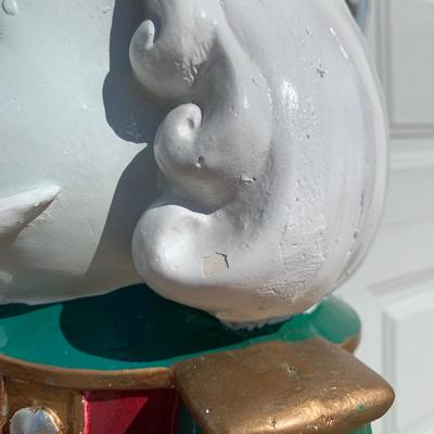 LOT 426: Plaster Christmas Solider Yard Decor