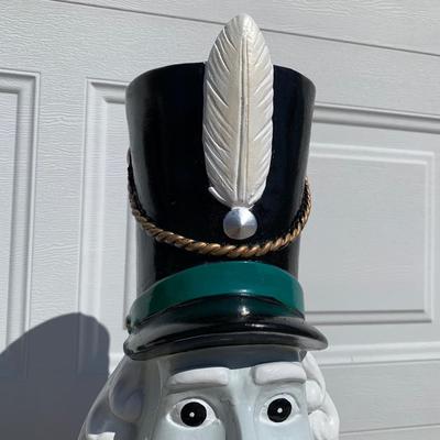 LOT 426: Plaster Christmas Solider Yard Decor