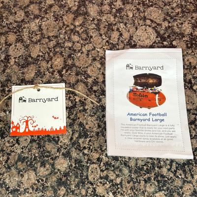 LOT 427: One of a Kind Handmade American Football Barnyard Large Insulated Cooler