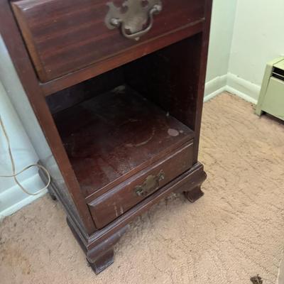 Pair of Mahogany Nightstands AS IS