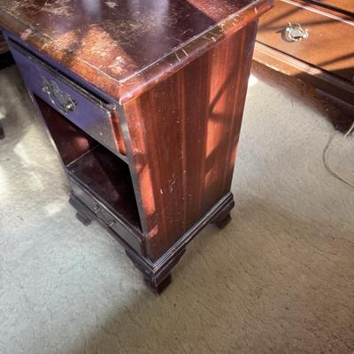 Pair of Mahogany Nightstands AS IS