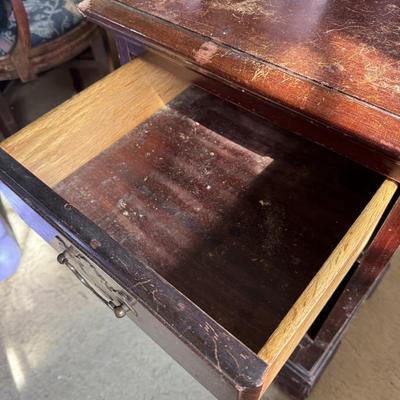 Pair of Mahogany Nightstands AS IS