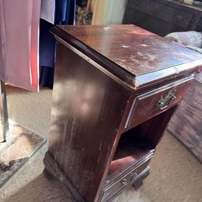 Pair of Mahogany Nightstands AS IS