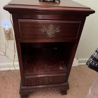 Pair of Mahogany Nightstands AS IS