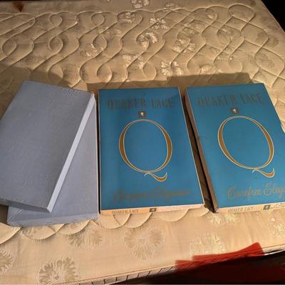 Vintage Lace and Vinyl Table Linens