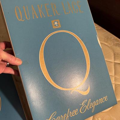 Vintage Lace and Vinyl Table Linens