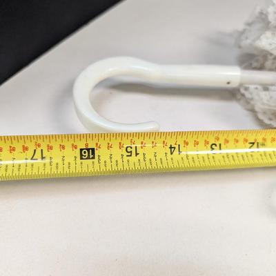 White Lace Parasols & Vintage Solid Parasol