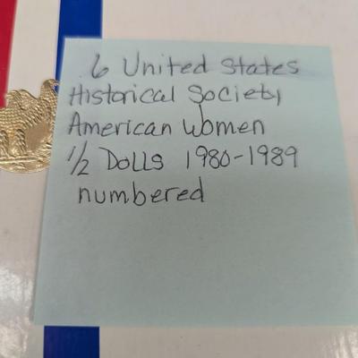 6 - United States Historical Society American Women Dolls 1980-1989 Women Are Numbered
