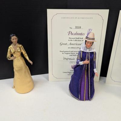 6 - United States Historical Society American Women Dolls 1980-1989 Women Are Numbered