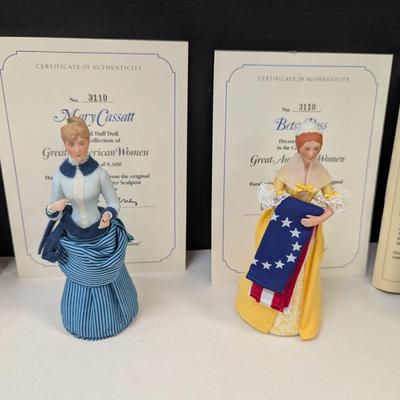 6 - United States Historical Society American Women Dolls 1980-1989 Women Are Numbered