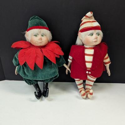 Pair Of Christmas Elves