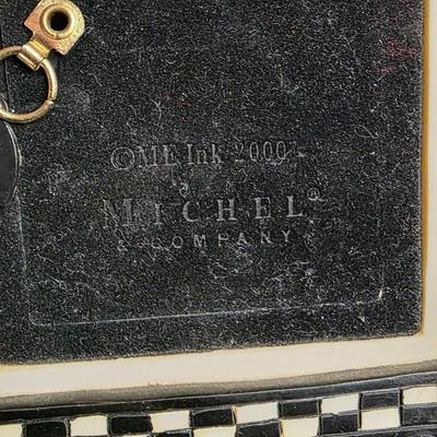 Vintage 2000 Michel & Company ME Ink Birdhouse Clock | Red Roof Floral Porcelain Design | Quartz Movement | Whimsical Cottage Decor...