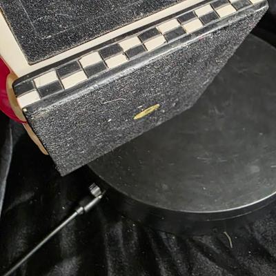 Vintage 2000 Michel & Company ME Ink Birdhouse Clock | Red Roof Floral Porcelain Design | Quartz Movement | Whimsical Cottage Decor...