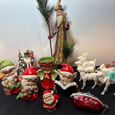 Sale Photo Thumbnail #18: HomCo elves, plastic camel, reindeer & sleigh, plus more