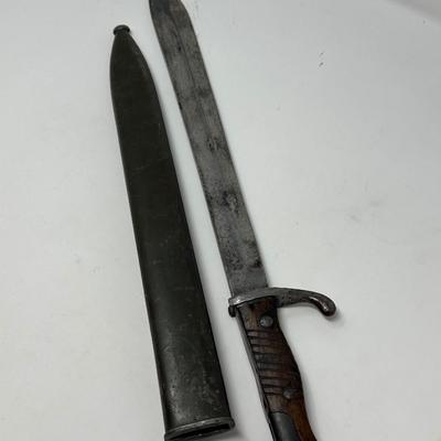 WWI German Army Butcher Blade Bayonet
