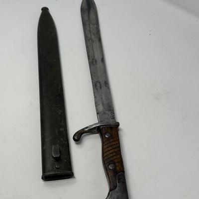 WWI German Army Butcher Blade Bayonet