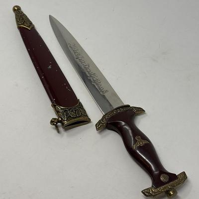 German Third Reich SS Honor Dagger w/Inscription