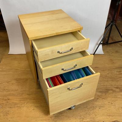 Z503 Mobile Wooden Filing Cabinet