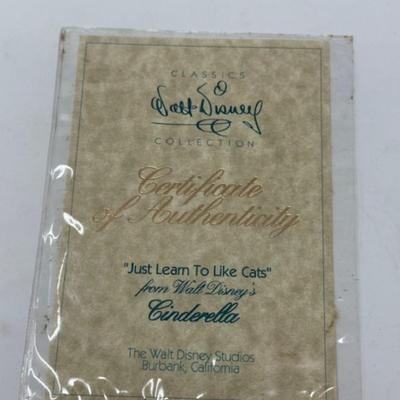 DISNEY CLASSICS CINDERELLA BRUNO JUST LEARN TO LIKE CATS