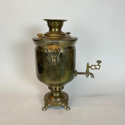 Z513 Vintage Russian Brass Samovar