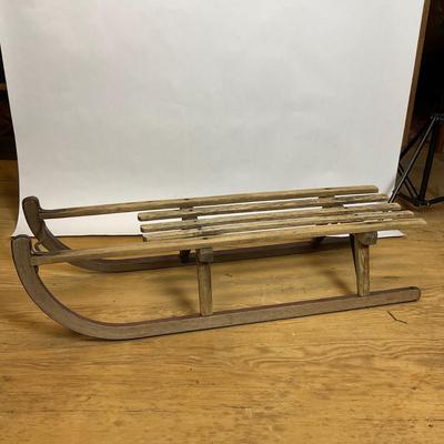 Z506 Vintage Wood & Metal Sled-European Style