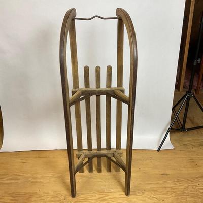 Z506 Vintage Wood & Metal Sled-European Style