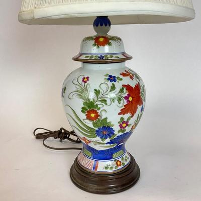 Z514 Vintage Porcelain Phoenix Bird Vase Table Lamp