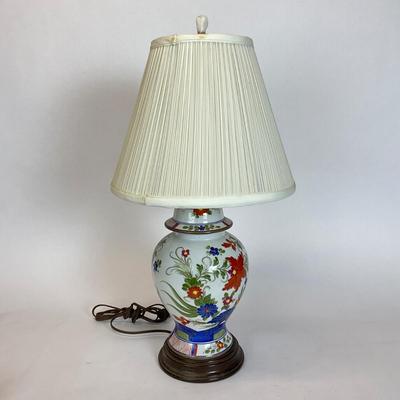 Z514 Vintage Porcelain Phoenix Bird Vase Table Lamp