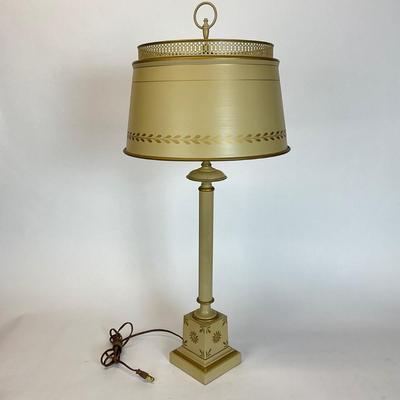 Z515 Vintage French Style Toleware Table Lamp