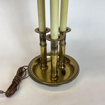 Z516 Vintage French Bouillette Brass Table Lamp