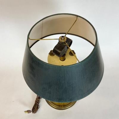 Z516 Vintage French Bouillette Brass Table Lamp