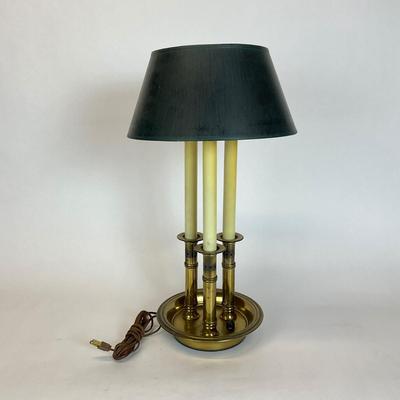 Z516 Vintage French Bouillette Brass Table Lamp