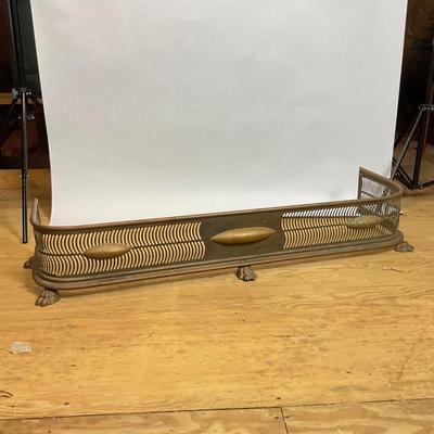 Z507 Antique Edwardian Copper Fireplace Fender