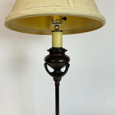 Z519 Vintage Candlestick Style Table Lamp with Art Nouveau Design
