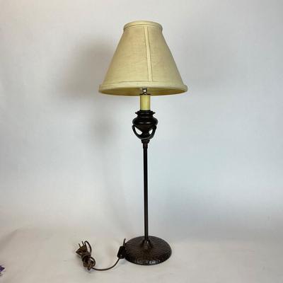 Z519 Vintage Candlestick Style Table Lamp with Art Nouveau Design