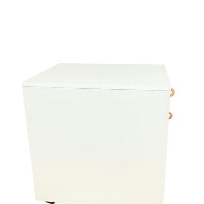 Z522 Pair of Vintage IKEA Three Drawer Filing Stands on Wheels