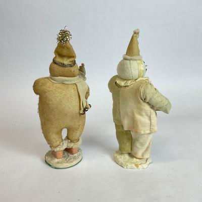 Z527 Set of Four Primative Cody Foster Weighted Snowmen