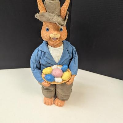 Bunnies By The Bay Plush & Resin Easter Rabbit